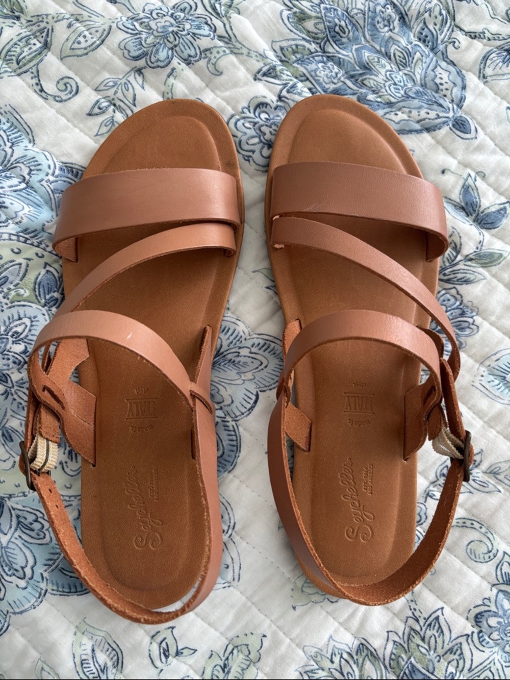 Seychelles Women's Tan Leather Strappy Sandals